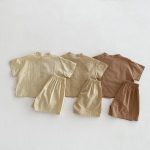 【80-120】セットアップ パステルカラー チェック - 画像 (10)
