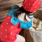 【80-130】水着 ラズベリーなりきり スイムウェア セット - 画像 (6)