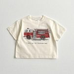 【90-150】半袖Tシャツ 乗り物 ルーズ カジュアル トップス - 画像 (7)