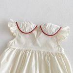 【66-90】ロンパース 可愛い フリル刺繡 ベビー服 - 画像 (6)