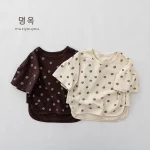 【80-130】半袖Tシャツ ベビー 韓国風 ドット - 画像 (5)