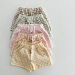 【80-130】ショートパンツ チェック 履きやすい ボトムス - 画像 (12)