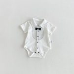 【66-90】ロンパース プリンス 半袖 ベビー服 - 画像 (3)