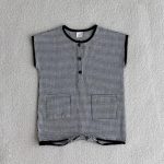 【66-90】ロンパース ギンガム チェック ノースリーブ - 画像 (15)