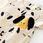 【66-90】ロンパース 半袖 可愛い ドッグ ベビー服 - 画像 (8)
