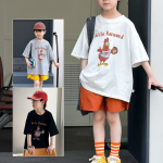 【90-160】半袖Tシャツ 男の子 カートゥーン ゆったり