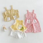 【73-120】トップス or サロペット ベビー 女の子 フラワー柄 - 画像 (10)