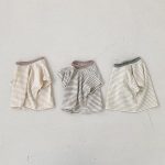 【73-100】半袖Tシャツ 男の子 カジュアル ボーダー柄 クルーネック