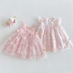 【73-120】ワンピース バタフライピンク 可愛い