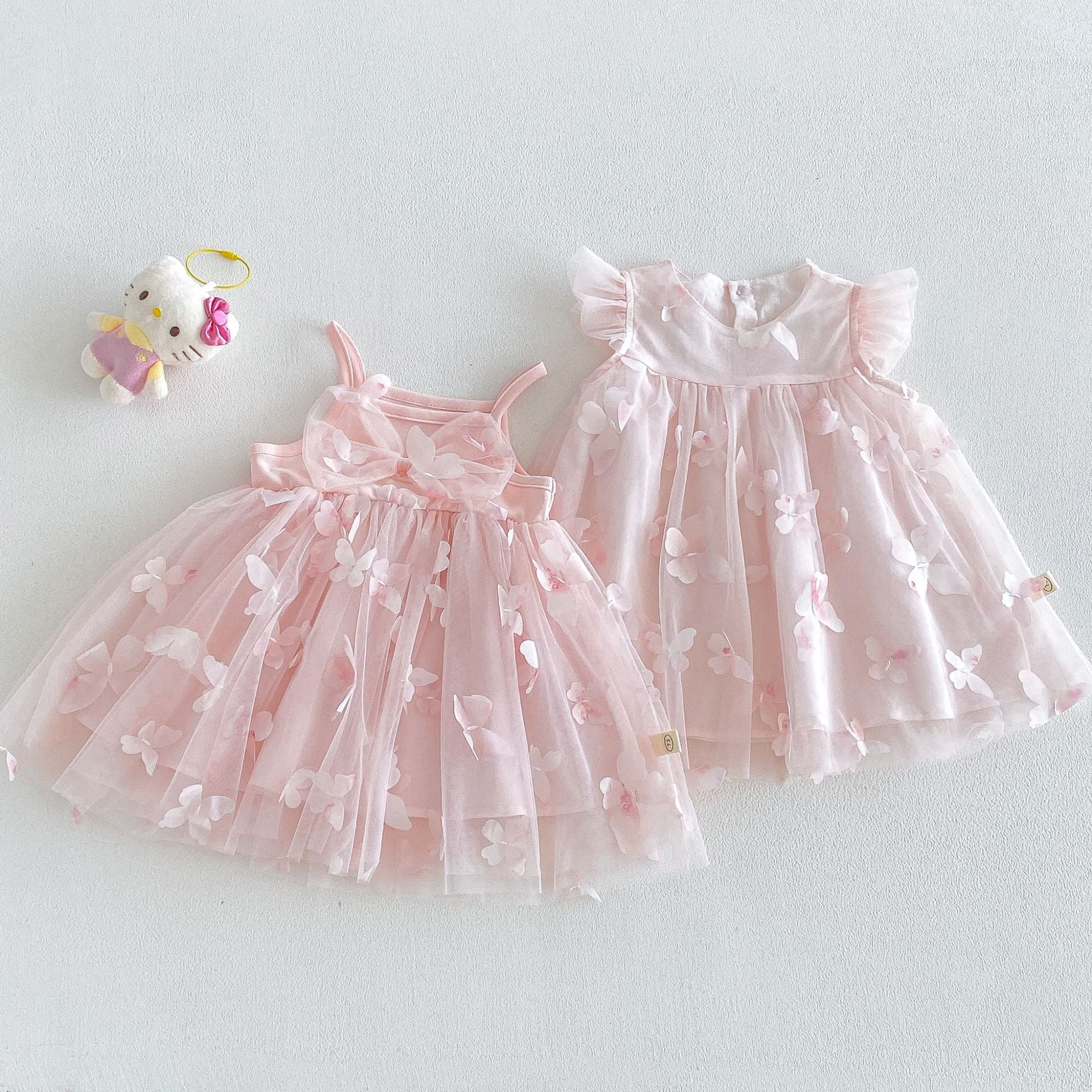 e76d62a070823645512d98afc3d336fd.jpg 【73-120】ワンピース バタフライピンク 可愛い - 画像 (1)