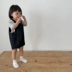 【66-100】サロペット or ボーダーTシャツ ベビー 韓国風 - 画像 (4)