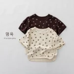 【80-130】半袖Tシャツ ベビー 韓国風 ドット