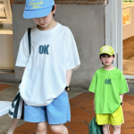 【90-160】半袖Tシャツ 男の子 プリント シンプル 合わせやすい