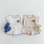 【66-100】セットアップ クマ 刺繡 柔らかい - 画像 (5)