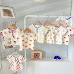 【66-100】セットアップ 可愛い クマ柄 コットン 可愛い - 画像 (16)