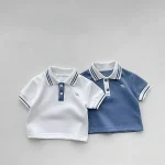 【73-110】セットアップ ベビー 男の子 ポロデザイン - 画像 (3)