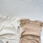 【73-100】セットアップ フリル袖 ワッフル - 画像 (12)