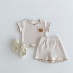 【66-100】セットアップ クマ 刺繡 柔らかい - 画像 (4)