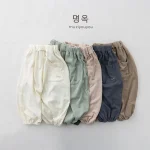 【80-130】パンツ ボトムス ベビー 韓国風 シンプル - 画像 (3)