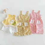 【73-120】トップス or サロペット ベビー 女の子 フラワー柄 - 画像 (2)