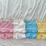 【73-110】セットアップ ベビー 可愛い ハート - 画像 (3)