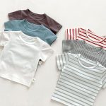 【73-100】半袖Tシャツ 肌触り 優しい 無地ORボーダー柄 - 画像 (7)