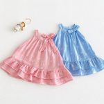 【73-120】ワンピース ベビー 女の子 小花柄 蝶結び 総柄