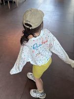 【80-170】トップス 女の子 ドット柄 可愛い 日焼け防止
