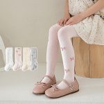 【GOODS】レギンス 女の子 可愛い リボン付き 通気性抜群