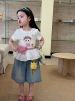 【90-140】半袖Tシャツorパンツ 女の子 切り替え スウィート - 画像 (5)