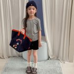【80-130】半袖Tシャツ 女の子 ストレッチで快適 シンプル - 画像 (4)