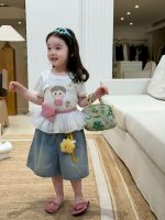 【90-140】半袖Tシャツorパンツ 女の子 切り替え スウィート - 画像 (6)