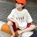 【90-160】半袖Tシャツ 男の子 ゆったり カジュアル 合わせやすい - 画像 (3)
