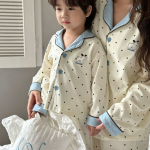 【90-150cm+親サイズ】ルームウェア セットアップ コットン - 画像 (4)