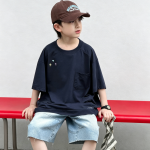 【100-170】半袖Tシャツ 男の子 ポケット付き 通気性拔群 - 画像 (3)