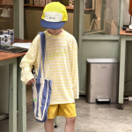 【100-170】長袖Ｔシャツ 男の子 ボーダー柄 UVカット 履きやすい - 画像 (3)