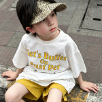 【90-160】半袖Tシャツ 男の子 英字 クール トレンド - 画像 (3)