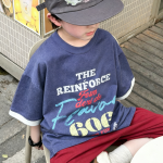 【100-170】半袖Tシャツ 男の子 英字 おしゃれ ストリート風 - 画像 (3)
