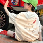 【90-160】半袖Tシャツ 男の子 プリント トレンド - 画像 (4)