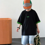 【100-170】半袖Tシャツ 男の子 シンプル トレンド - 画像 (4)
