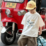 【90-160】半袖Tシャツ 男の子 カートゥーン プリント 韓国風 - 画像 (3)