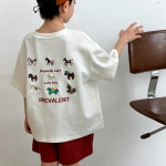 【100-170】半袖Tシャツ 男の子 刺繍 ゆったり トレンド - 画像 (3)