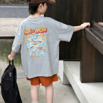 【90-160】半袖Tシャツ 男の子 プリント トレンド - 画像 (3)