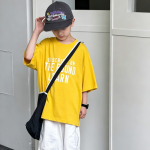 【90-160】半袖Tシャツ 男の子 英字 プリント トレンド - 画像 (3)