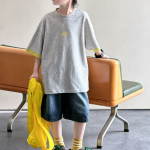 【100-170】ハーフパンツ 男の子 デニム カジュアル - 画像 (3)