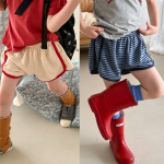 【80-130】ショートパンツ 女の子 ボーダー柄 かわいい