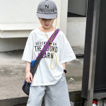 【90-160】半袖Tシャツ 男の子 英字 プリント トレンド - 画像 (6)
