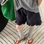【80-130】ショートパンツ 女の子 フリル 無地 スウィート
