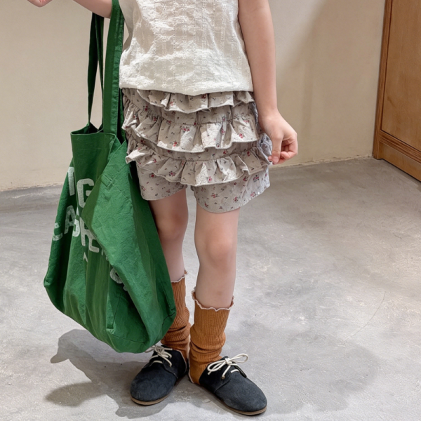 【80-130cm】パンツ 女の子 フリル 韓国風 おしゃれ