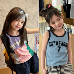 【80-130】ベスト 女の子 英字 カラフル ファッション - 画像 (5)